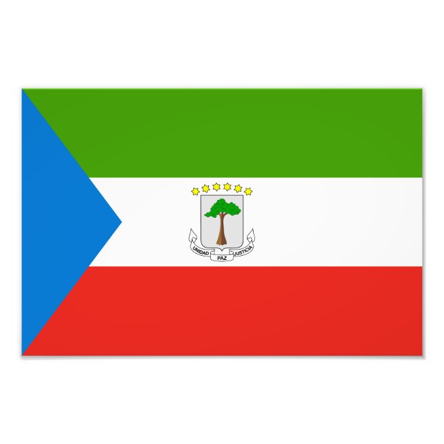 Foto Bandeira da Guiné Equatorial (Frente)