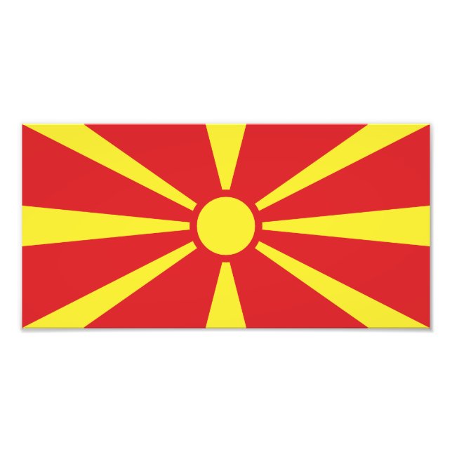 Foto Bandeira da Macedônia do Norte (Frente)