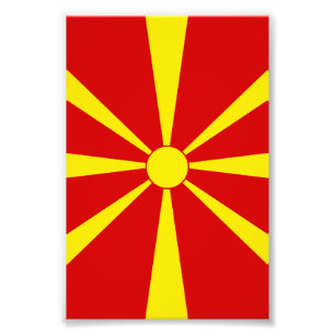 Foto Bandeira da Macedônia do Norte