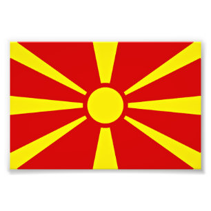 Foto Bandeira da Macedônia do Norte