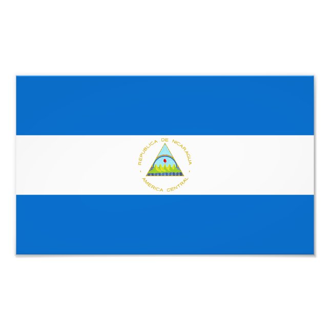 Foto Bandeira da Nicarágua (Frente)