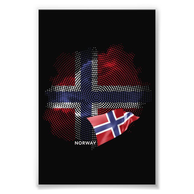 Foto bandeira da Noruega (Frente)