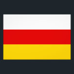 Foto Bandeira da Ossétia do Sul<br><div class="desc">Bandeira patriótica da Ossétia do Sul.</div>