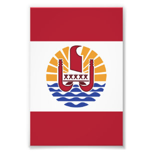 Foto bandeira da Polinésia Francesa