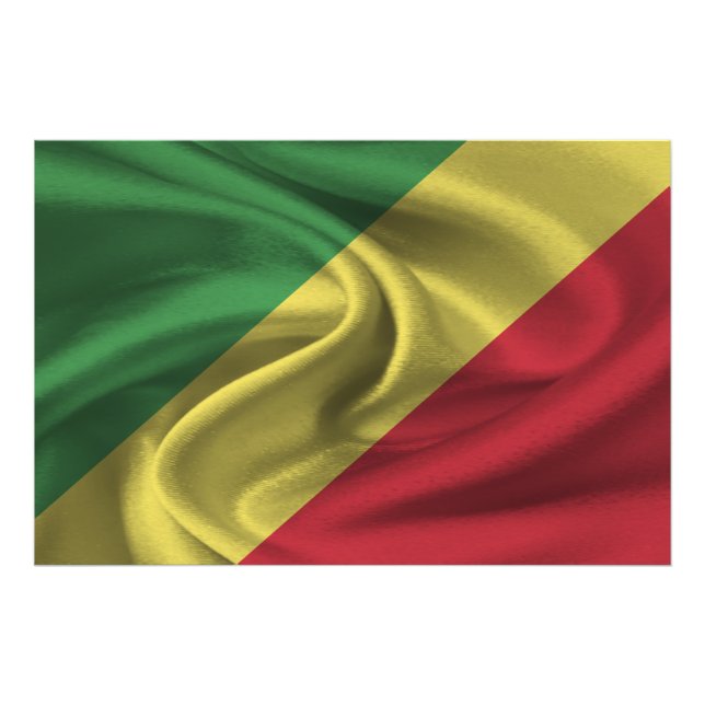 Foto Bandeira da República do Congo (Frente)