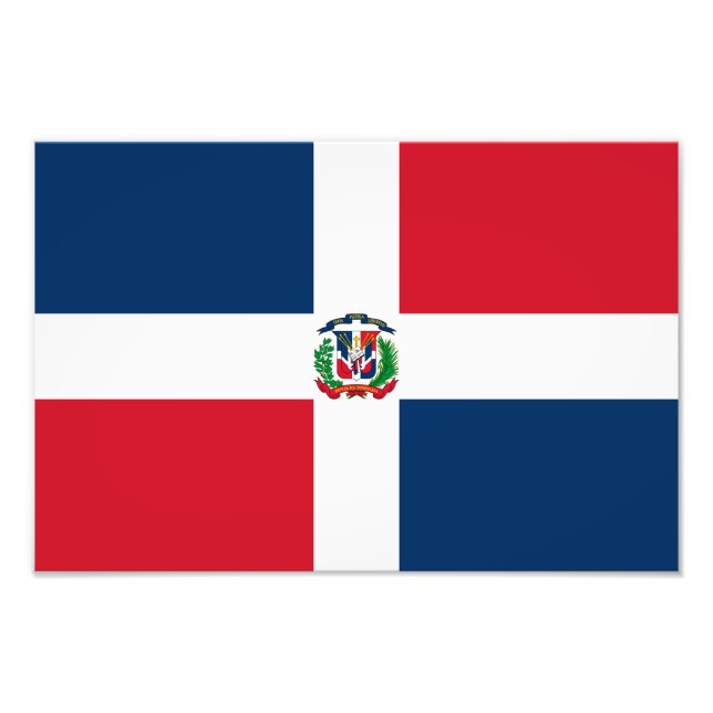 Foto Bandeira da República Dominicana (Frente)