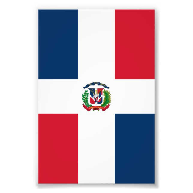 Foto Bandeira da República Dominicana (Frente)