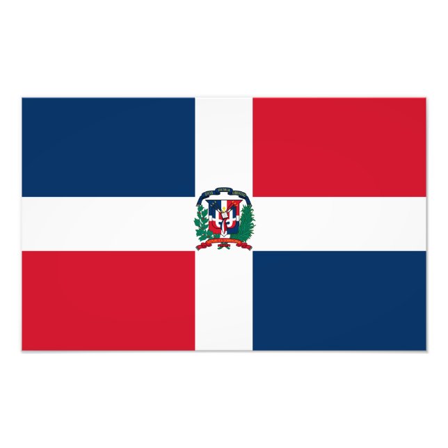 Foto Bandeira da República Dominicana (Frente)