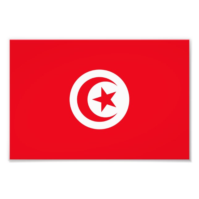 Foto Bandeira da Tunísia (Frente)