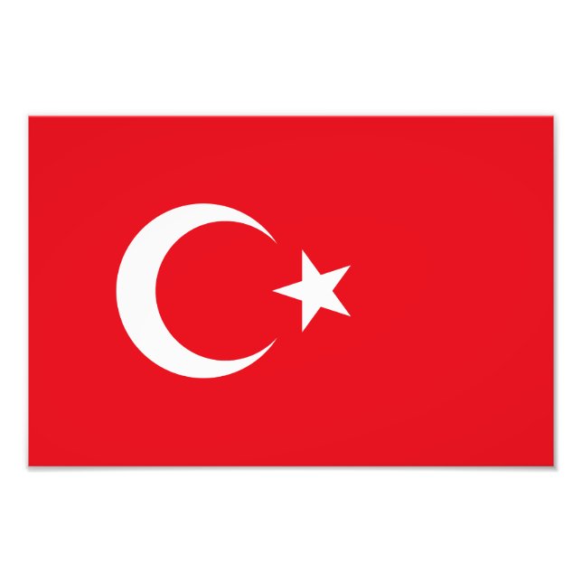 Foto Bandeira da Turquia (Frente)