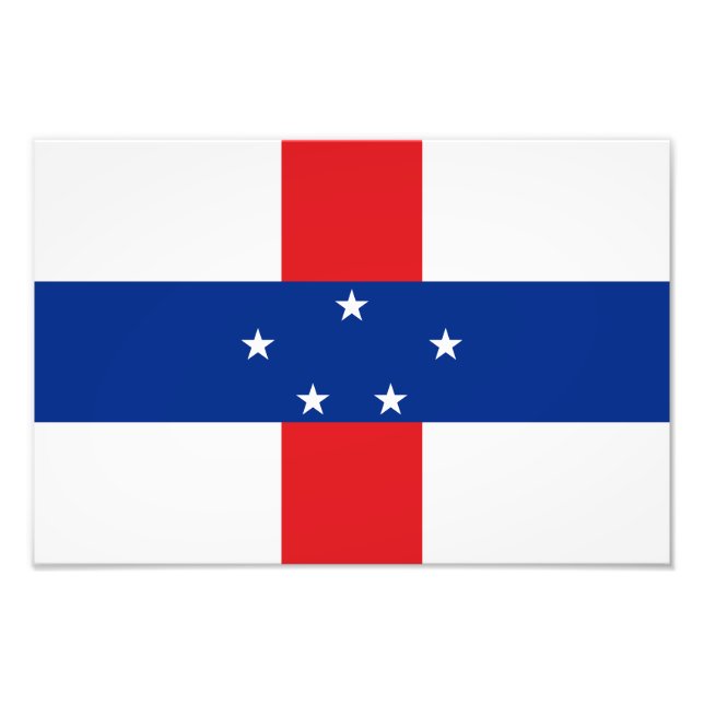 Foto Bandeira das Antilhas Holandesas (Frente)