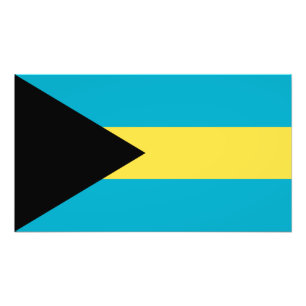 Foto Bandeira das Bahamas