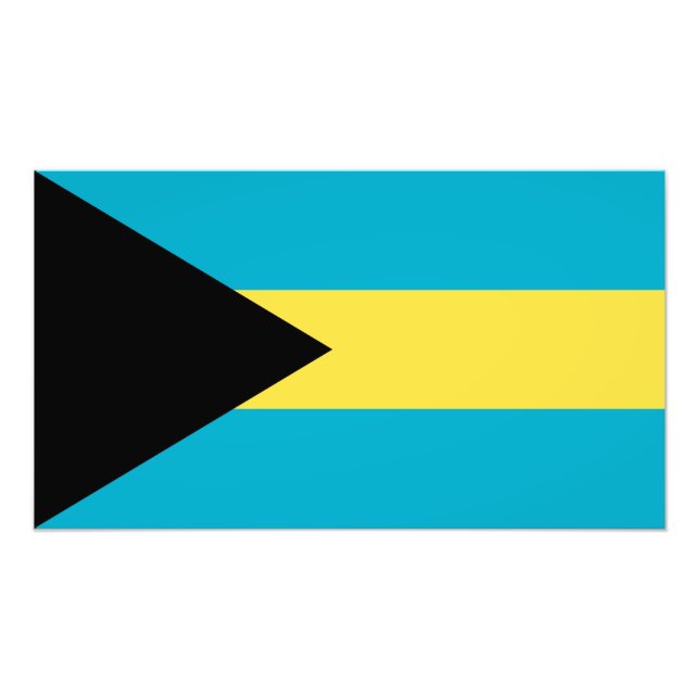 Foto Bandeira das Bahamas (Frente)
