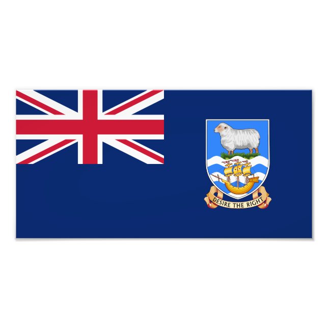 Foto Bandeira das Ilhas Falkland (Frente)