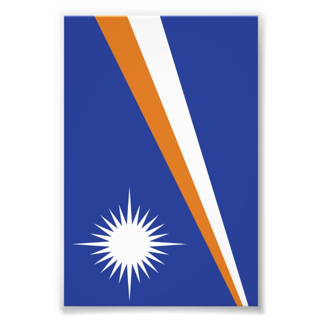 Foto bandeira das Ilhas Marshall (Frente)
