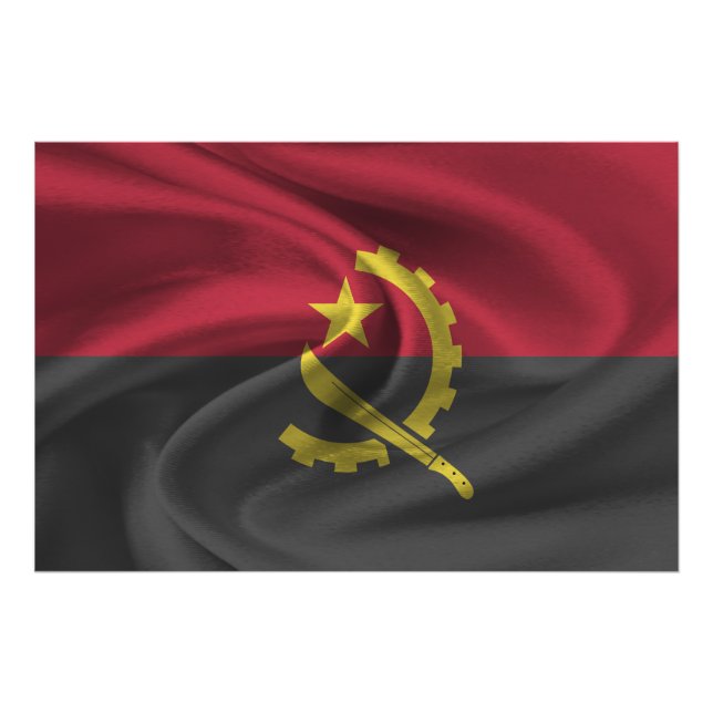 Foto Bandeira de Angola (Frente)