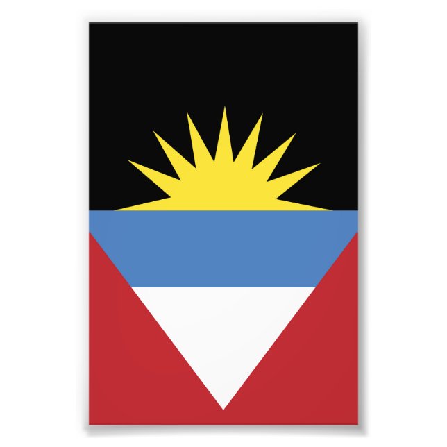 Foto Bandeira de Antígua e Barbuda (Frente)