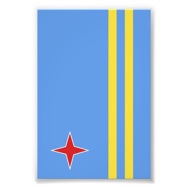 Foto Bandeira de Aruba (Frente)