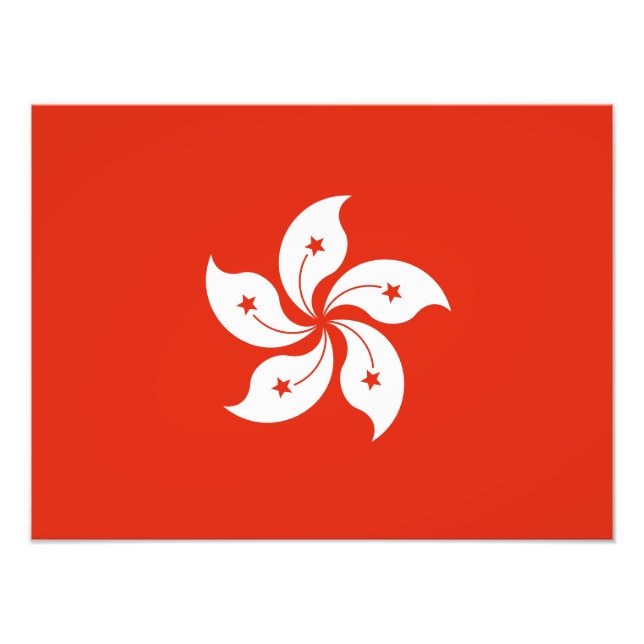 Foto Bandeira de Hong Kong (Frente)