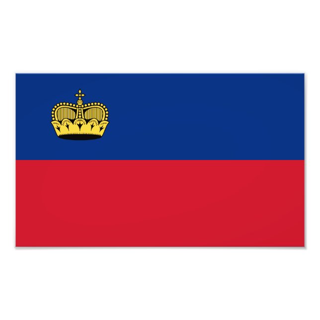 Foto Bandeira de Liechtenstein (Frente)