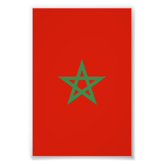 Foto Bandeira de Marrocos (Frente)