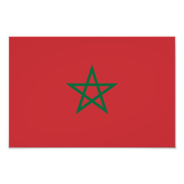 Foto Bandeira de Marrocos (Frente)