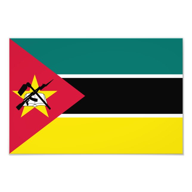 Foto Bandeira de Moçambique (Frente)