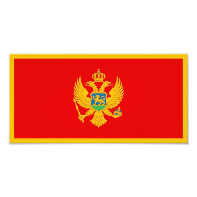 Foto Bandeira de Montenegro (Frente)