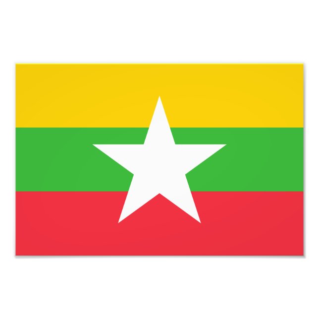 Foto Bandeira de Myanmar (Frente)