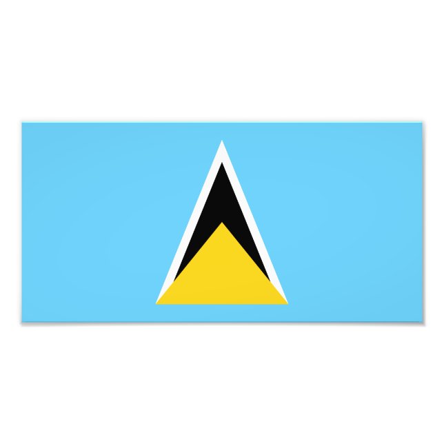 Foto Bandeira de Santa Lúcia (Frente)