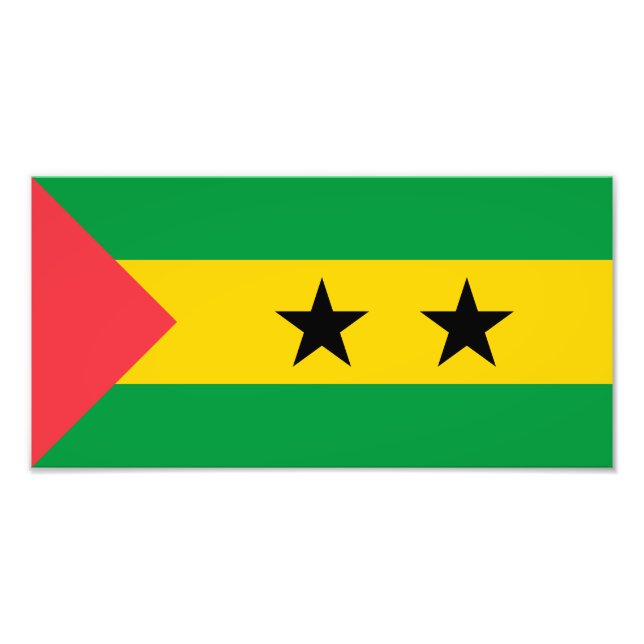 Foto Bandeira de São Tomé e Príncipe (Frente)