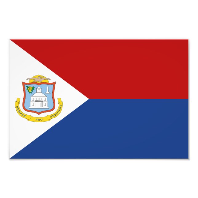 Foto Bandeira de Sint Maarten (Frente)