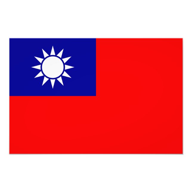 Foto Bandeira de Taiwan/República da China (Frente)
