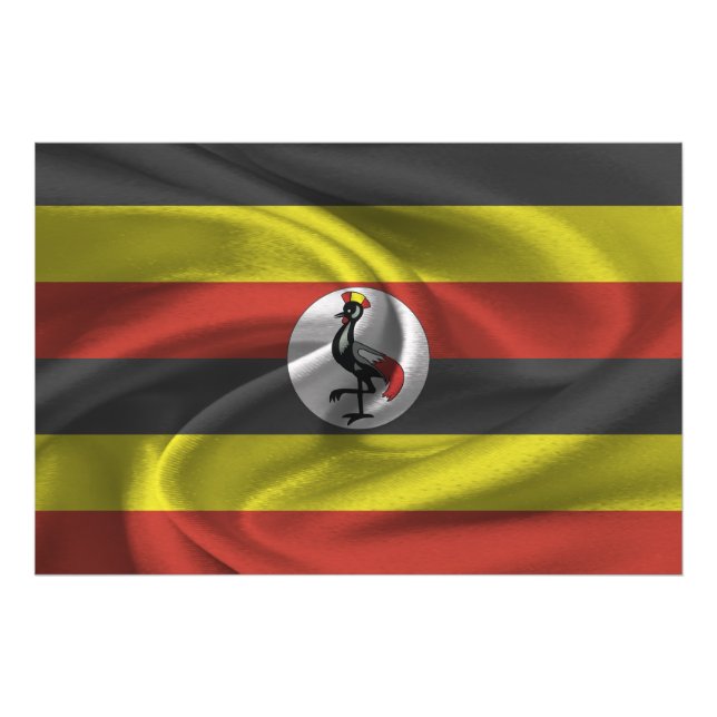 Foto Bandeira de Uganda (Frente)