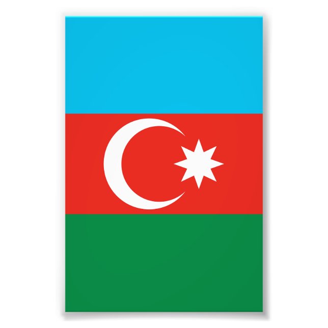 Foto Bandeira do Azerbaijão (Frente)