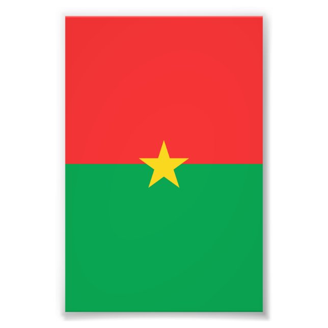 Foto bandeira do Burquina Fasso (Frente)
