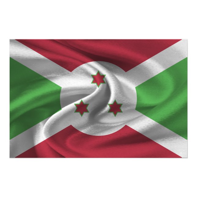 Foto Bandeira do Burundi (Frente)