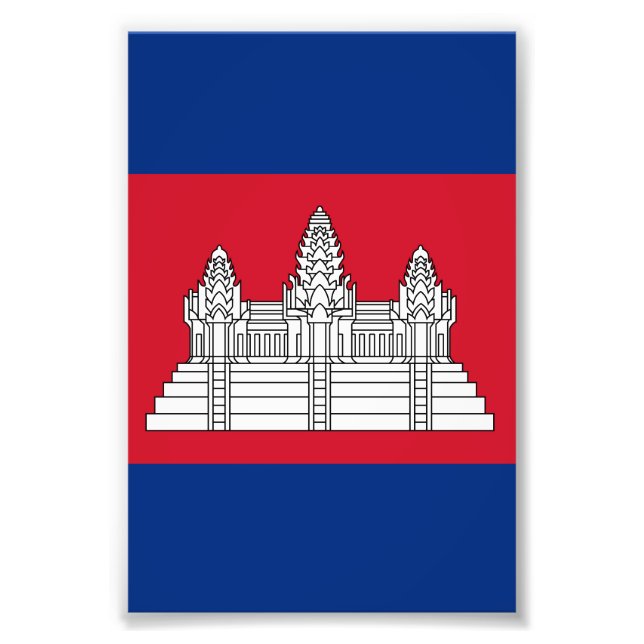 Foto Bandeira do Camboja (Frente)