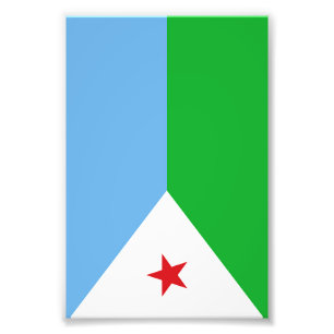 Foto bandeira do Djibuti
