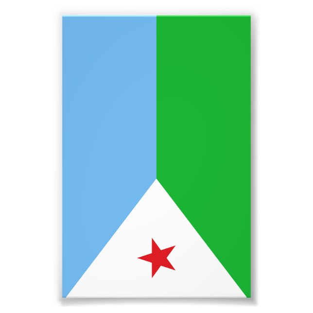 Foto bandeira do Djibuti (Frente)