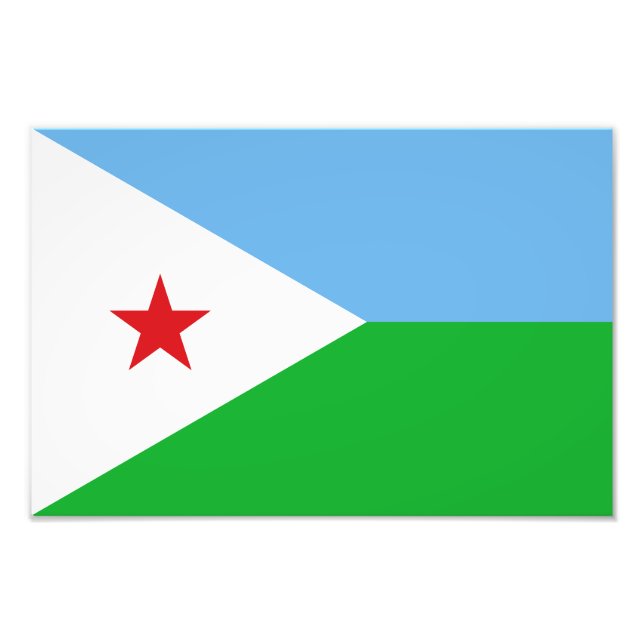 Foto Bandeira do Djibuti (Frente)