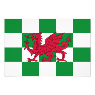 Foto Bandeira do Dragão Vermelho Celta Místico do País 