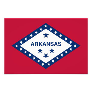 Foto Bandeira do estado de Arkansas