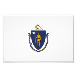 Foto Bandeira do estado de Massachusetts