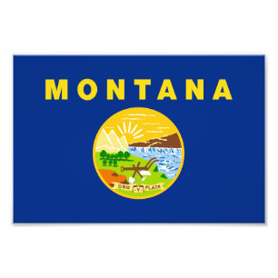 Foto Bandeira do Estado de Montana