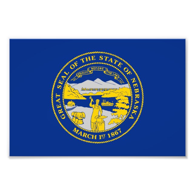 Foto Bandeira do Estado de Nebraska (Frente)