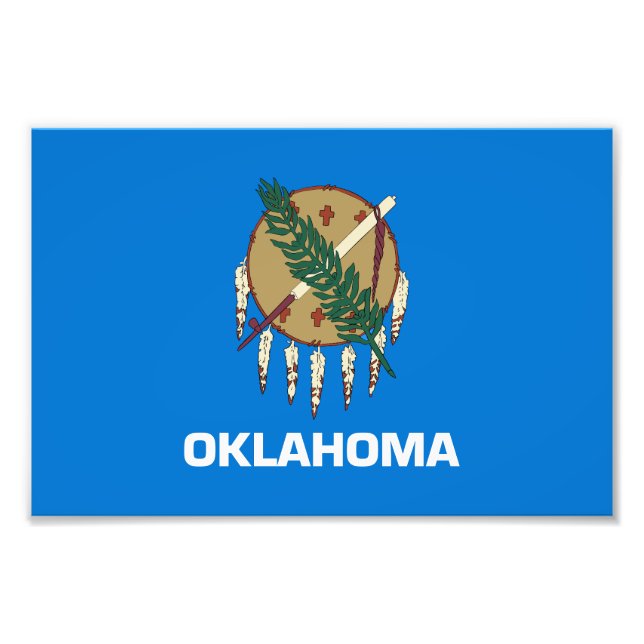Foto Bandeira do Estado de Oklahoma (Frente)