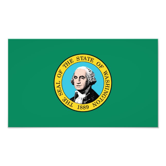 Foto Bandeira do Estado de Washington (Frente)