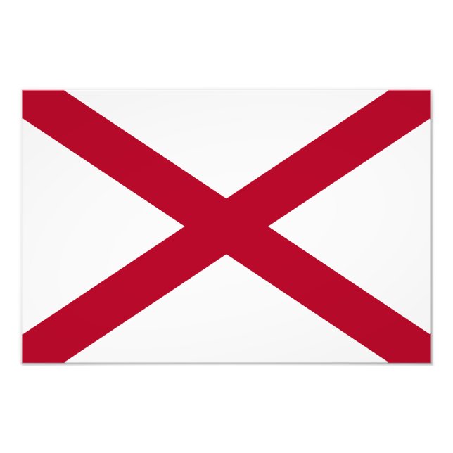 Foto Bandeira do Estado do Alabama (Frente)