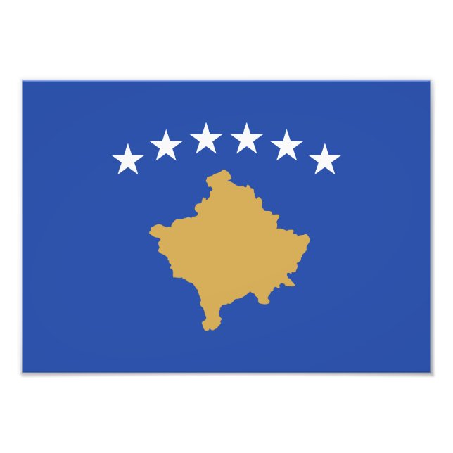 Foto Bandeira do Kosovo (Frente)